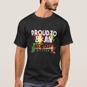 Proud secretary citizen Profession career worker w T-Shirt