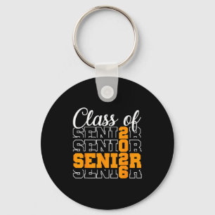 Proud senior 2026 graduation high school class of key ring