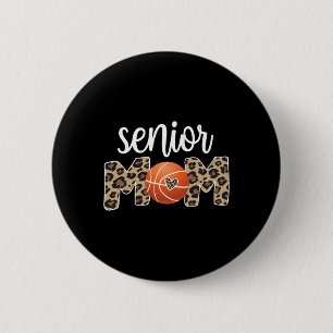 Proud Senior Mum Sketll Player Senior Mama  6 Cm Round Badge