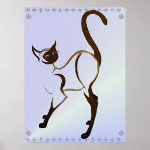 Proud Siamese Cat Poster