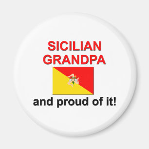 Proud Sicilian Grandpa Magnet