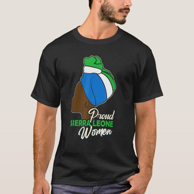 Proud Sierra Leone Women Sierra Leonean T-Shirt (Front)