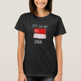 Proud Singaporean Pride It's In My DNA Singapore F T-Shirt