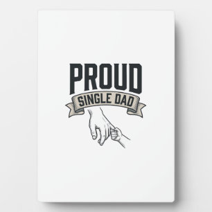 Proud Single Dad Vintage Engraving Shirt Design_1 Plaque