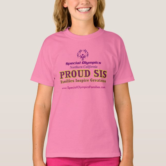 Proud Sis youth fitted tee (Front)
