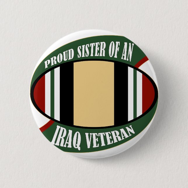 Proud Sister 6 Cm Round Badge (Front)