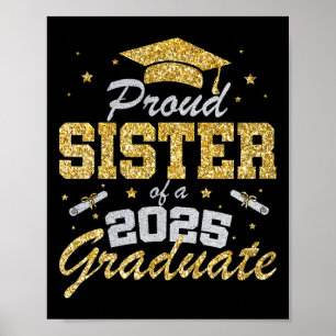 Proud Sister Of A 2025 Graduate Senior Cl Of 2025  Poster