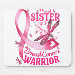 Proud Sister Of A Breast Cancer Warrior Awareness Mouse Pad