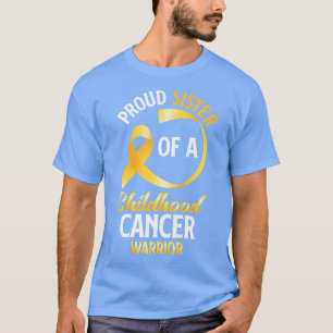 Proud Sister Of A Childhood Cancer Warrior Sister T-Shirt