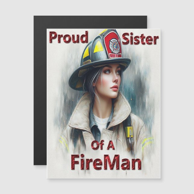 Proud Sister Of A FireFighter Hesitancy (Front/Back)