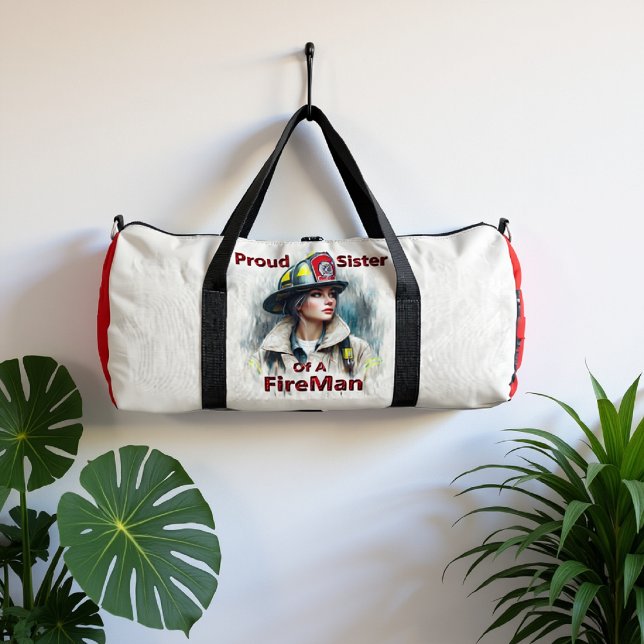 Proud Sister Of A FireFighter Hesitancy Duffle Bag (Creator Uploaded)
