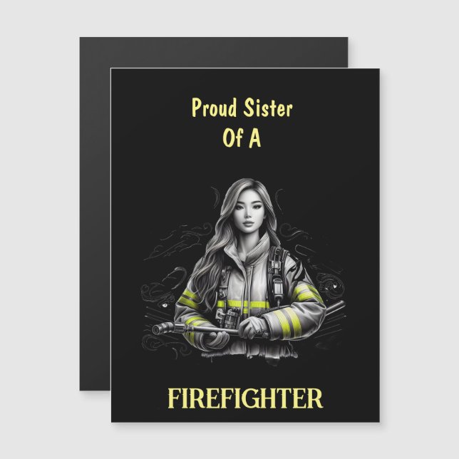 Proud Sister Of A FireFighter W (Front/Back)