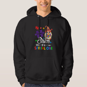Proud Sister Of A Special One Puzzle Gnome Autism Hoodie