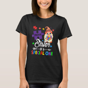 Proud Sister Of A Special One Puzzle Gnome Autism T-Shirt