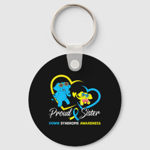 Proud Sister World Down Syndrome Awareness Day Ele Key Ring