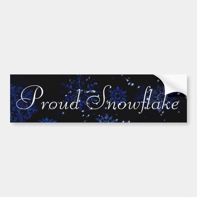Proud Snowflake Bumper Sticker (Front)