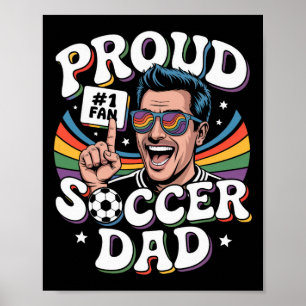 Proud Soccer Dad Cheerful Fan For Fathers _3 Poster