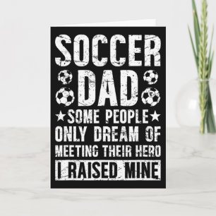 Proud Soccer Dad Of A Soccer Player Dad Soccer Fat Card
