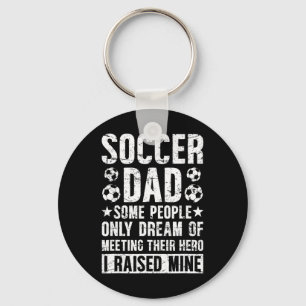 Proud Soccer Dad Of A Soccer Player Dad Soccer Fat Key Ring
