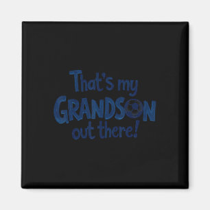 Proud Soccer Grandma Grandpa That's My Grandson Ou Magnet