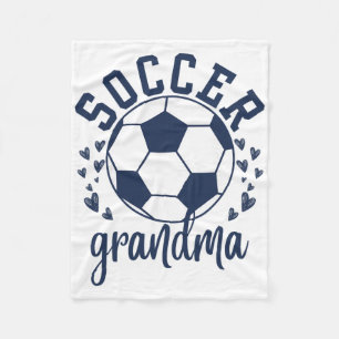 Proud Soccer Grandma Mother's Day Fleece Blanket
