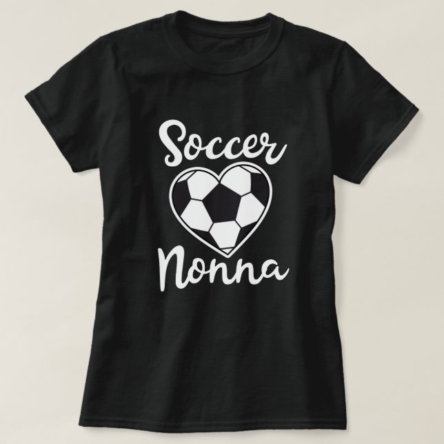 Proud Soccer Nonna Womens Game day Gift T-Shirt (Design Front)