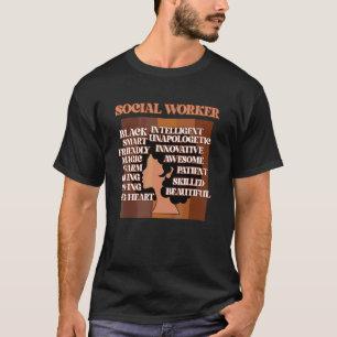 Proud Social Worker Facts Social Work Month Graphi T-Shirt