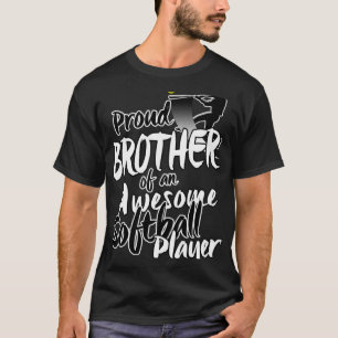 Proud Softball Brother For Men Boys Siblings Day T-Shirt