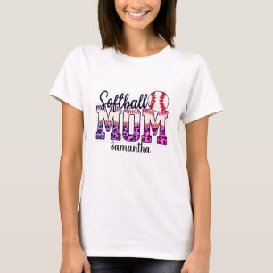 Proud Softball Mom Life T-Shirt