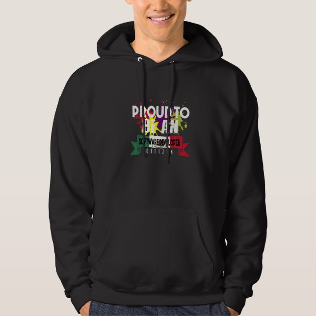 Proud Software Developer Citizen Profession Career Hoodie (Front)