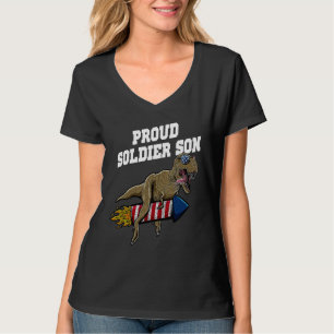 Proud Soldier Son American Patriotic USA Patriotis T-Shirt