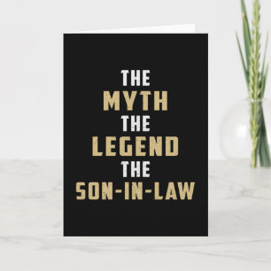 Proud Son In Law Father In Law Lawsuit Gift Idea Card