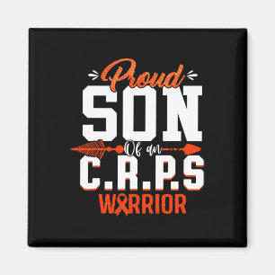Proud Son Of A Crps Warrior Month Orange Ribbon Magnet