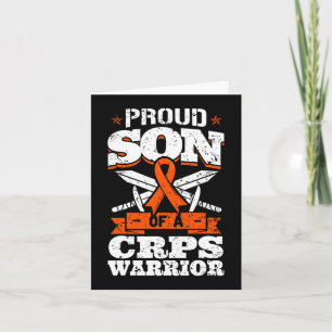 Proud Son Of A CRPS Warrior RSD Awareness Ribbon A Card