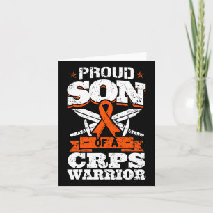 Proud Son Of A Crps Warrior Rsd Awareness Ribbon A Card