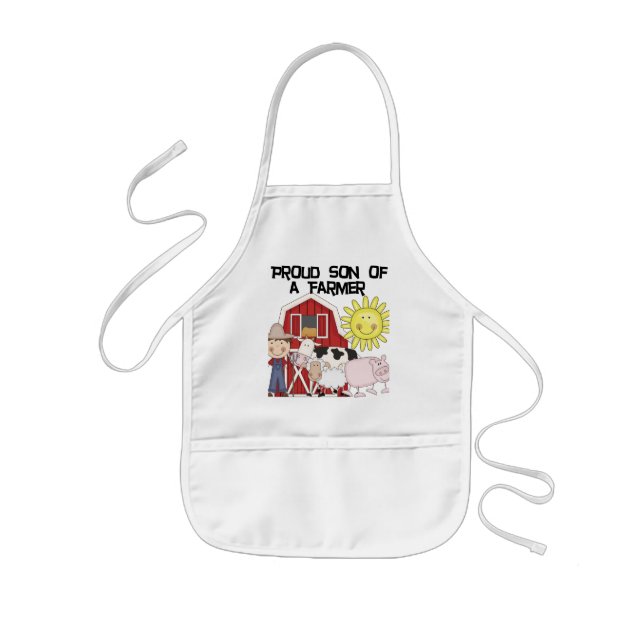 Proud Son of a Farmer Tshirts and Gifts Kids Apron (Front)
