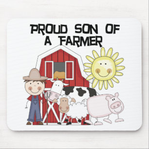 Proud Son of a Farmer Tshirts and Gifts Mouse Pad