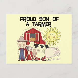 Proud Son of a Farmer Tshirts and Gifts Postcard