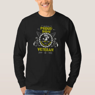 Proud Son Of A Korean War Veteran Distressed T-Shirt
