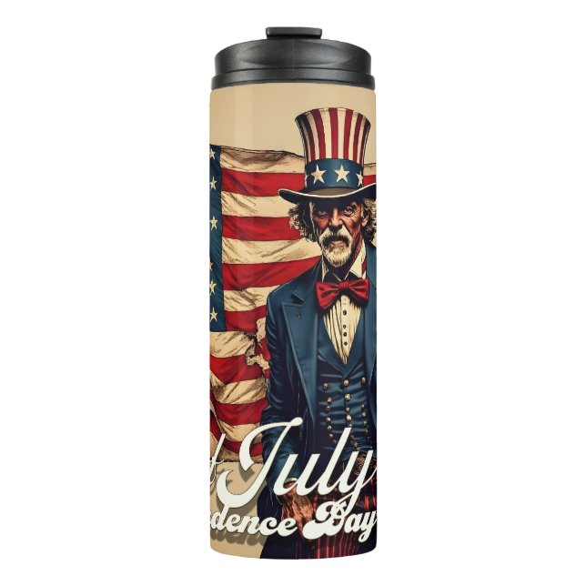 Proud Soul of the 4th of July Thermal Tumbler (Front)