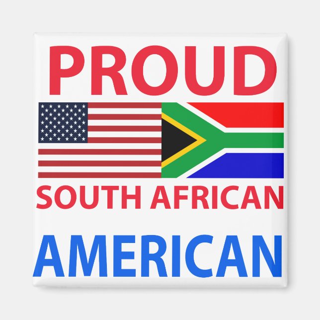 Proud South African American Magnet (Front)