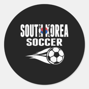 Proud South Korea Soccer Fans Jersey Support Korea Classic Round Sticker