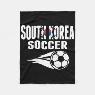 Proud South Korea Soccer Fans Jersey Support Korea Fleece Blanket