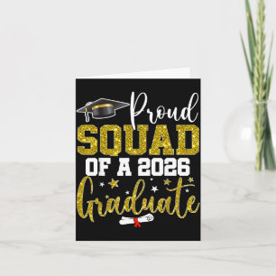 Proud squad of a class of 2026 graduate senior card
