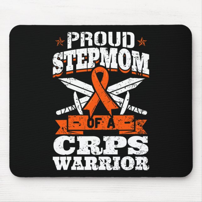 Proud Stepmom Of A CRPS Warrior RSD Awareness Ribb Mouse Pad (Front)