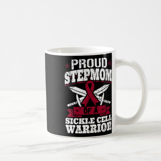 Proud Stepmom Of A Sickle Cell Warrior Scd Awarene Coffee Mug (Right)