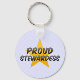 Proud Stewardess Key Ring