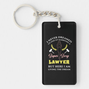 Proud Super Lawyer Lady Key Ring
