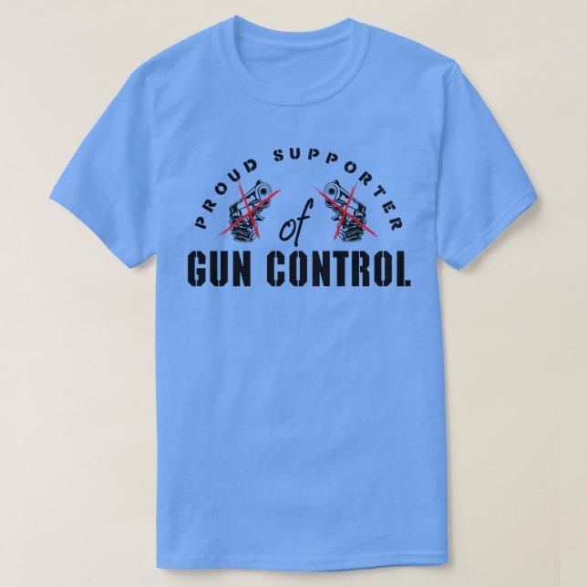 Proud supporter of control balck T-Shirt (Design Front)