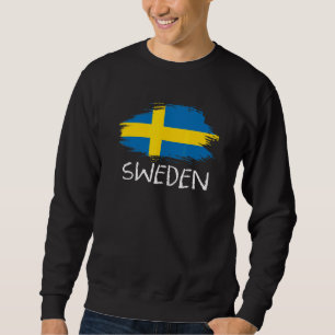 Proud Sweden Flag Elegant Patriotic Swedish Flag Sweatshirt